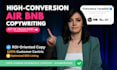create high conversion airbnb listing copywriting