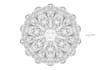 illustrate unique mandala coloring book