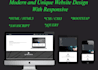 design modern and unique website and psd to html template