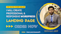 create responsive wordpress landing page for your website