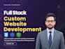 do full stack web development, build custom websites as full stack developer