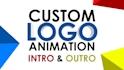 create custom logo animation, intro and outro for youtube
