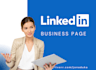 create your linkedin business page and b2b content