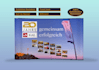 design exhibition backdrop, roll up banner, front desk