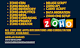 do zoho CRM, creator zoho books invoices and all zoho one apps integration