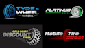make modern vehicle tire and wheel shop logo