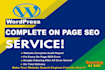 do complete on page SEO for wordpress website