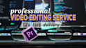 do fast premiere pro video editing 12 hour delivery
