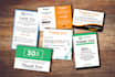 design amazon thank you card, product insert, package insert