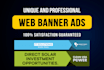 design a unique web banner ad design