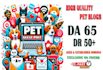 publish high quality guest posts on da 65 pet blogs