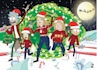 draw you a rick and morty christmas card