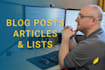 write blog posts and website content with SEO research with zero ai guarantee
