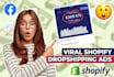 create dropshipping video ads for tiktok ads or facebook ads