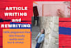 write and rewrite   compelling, high quality articles in 1 day