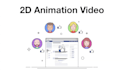 create 2d animation  motion graphics and business promo video