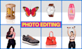 do photo editing, product retouching, background removal, create drop shadow