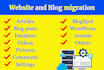 migrate, move, blog or website to new hosting