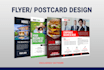do a business flyer and postcard design for your company