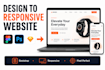 convert figma, PSD, sketch, PDF or jpeg to responsive HTML, bootstrap website
