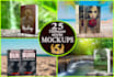 design 3d book mockup, ebook mockup and poster mockup