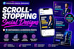 design 35 linkedin, instagram canva post for business coach or product brand