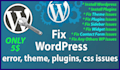 fix any wordpress error, issues, bugs on your wordpress site