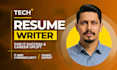 write your professional resume for IT, cybersecurity, software engineer and tech