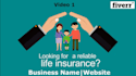 make life or health insurance 2d animated promo video