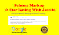 do schema markup, rich snippet, star rating, structured data markup
