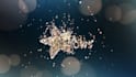 create beauty glitter particles logo intro