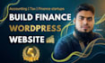 create wordpress accounting and CPA website with booking