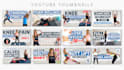 design eye catching youtube thumbnails fitness or workout