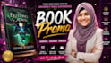 make a unique 3d book promo or trailer video