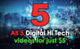 make all 5 hi tech digital logo intro animations