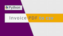 convert pdf invoices to csv with python script