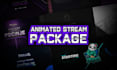 design custom animated stream overlay for twitch or youtube