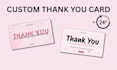 design a thank you card packaging insert for your business