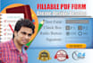 create and design fillable pdf form