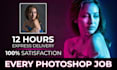 do every photoshop job, image editing and remove object within 12 hrs
