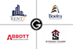 do modern construction property or real estate logo