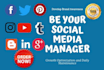 be your social media marketing manager