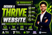 design a thrive website using thrive architect and thrive theme builder