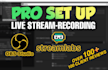 set up obs studio streamlabs for live stream and recording