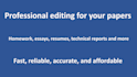 proofread and edit your papers