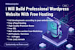 build a responsive wordpress business website with free hosting