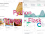 create any kind of web app using python django and flask