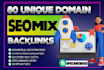 build 80 mix SEO backlinks with white hat techniques