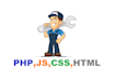 do bug fixing using php,mysql,jquery and ajax