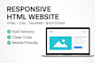 modern HTML website development fast and mobile friendly